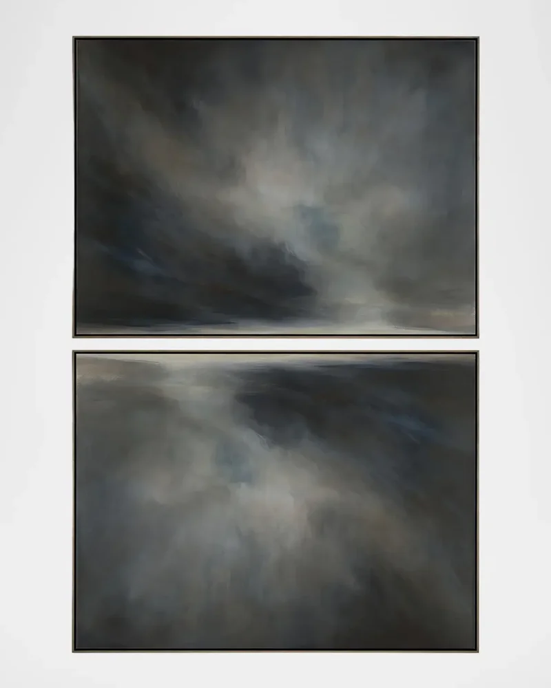 "Big Sky No. 1-2, Large" Framed Giclee Diptych by Debra Ferrari