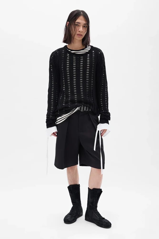 Danial Ladder Stitch Oversize Sweater