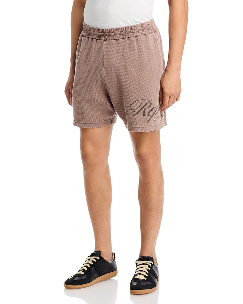 Owners Club Regular Fit Script Mesh 5.7" Shorts