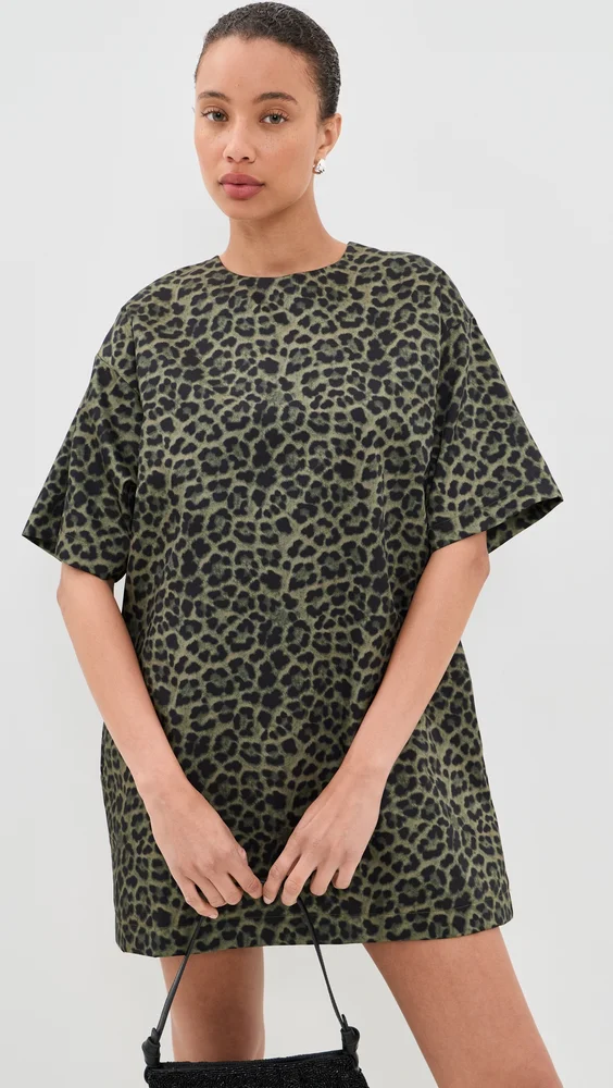 Bonded Satin T-Shirt Dress