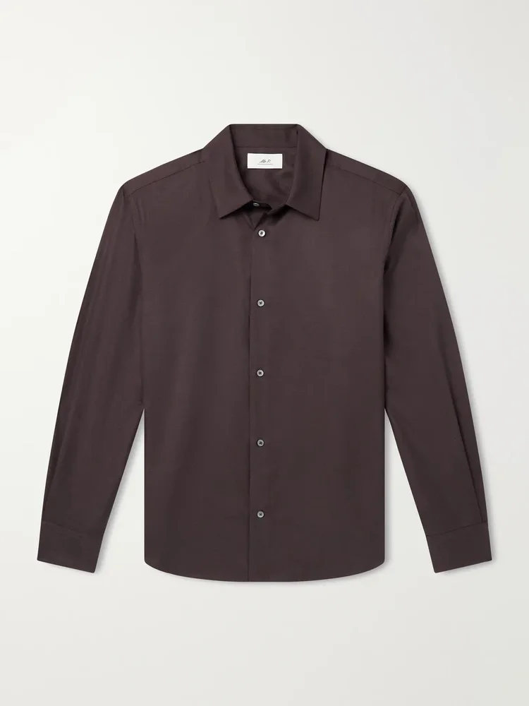 Wool, Silk and Cashmere-Blend Shirt