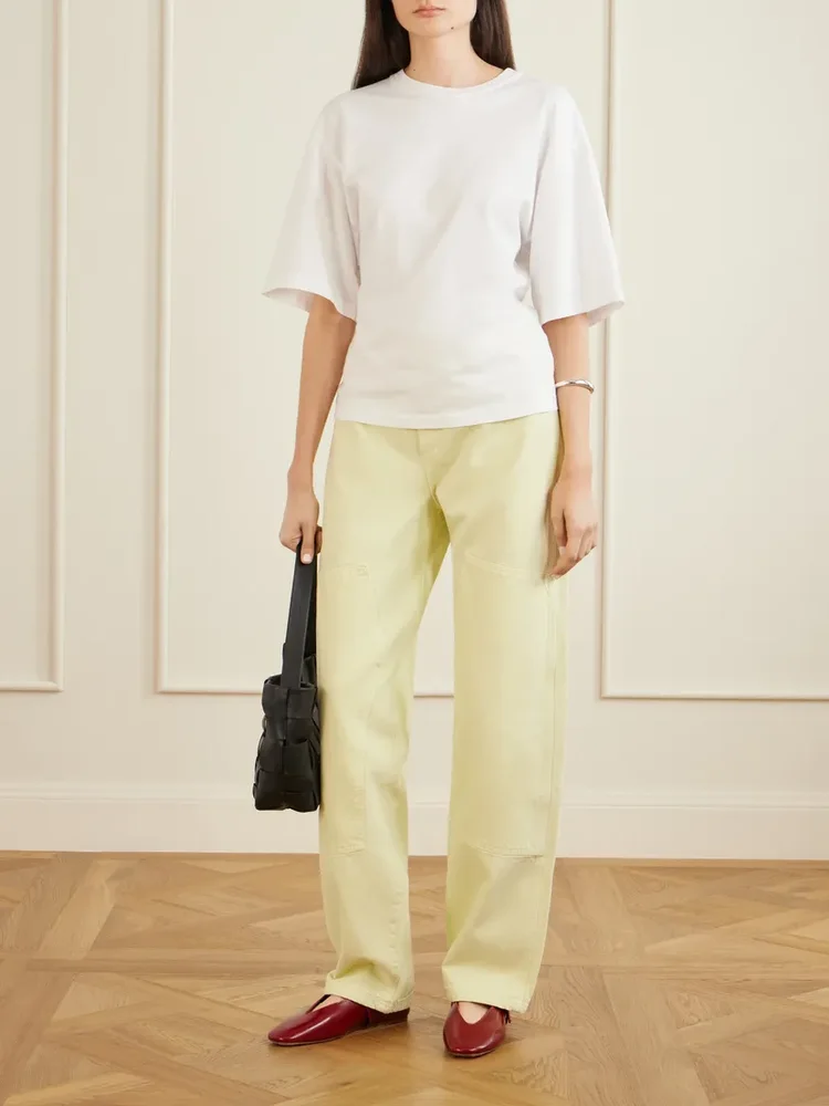 Laria Pieced Wide-Leg Jeans