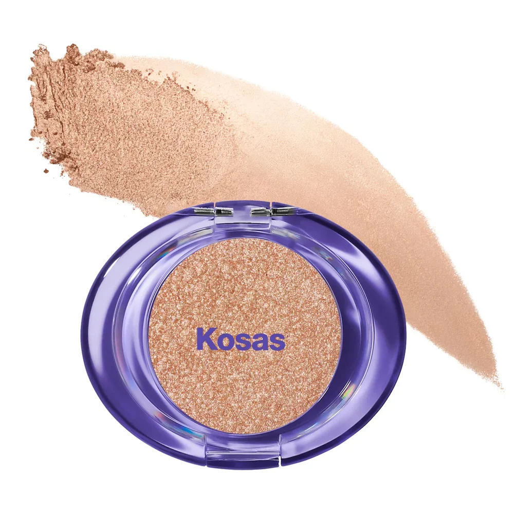Shiny Objects Wet Glisten Highlighter Powder for Face and Eyes in Haloed