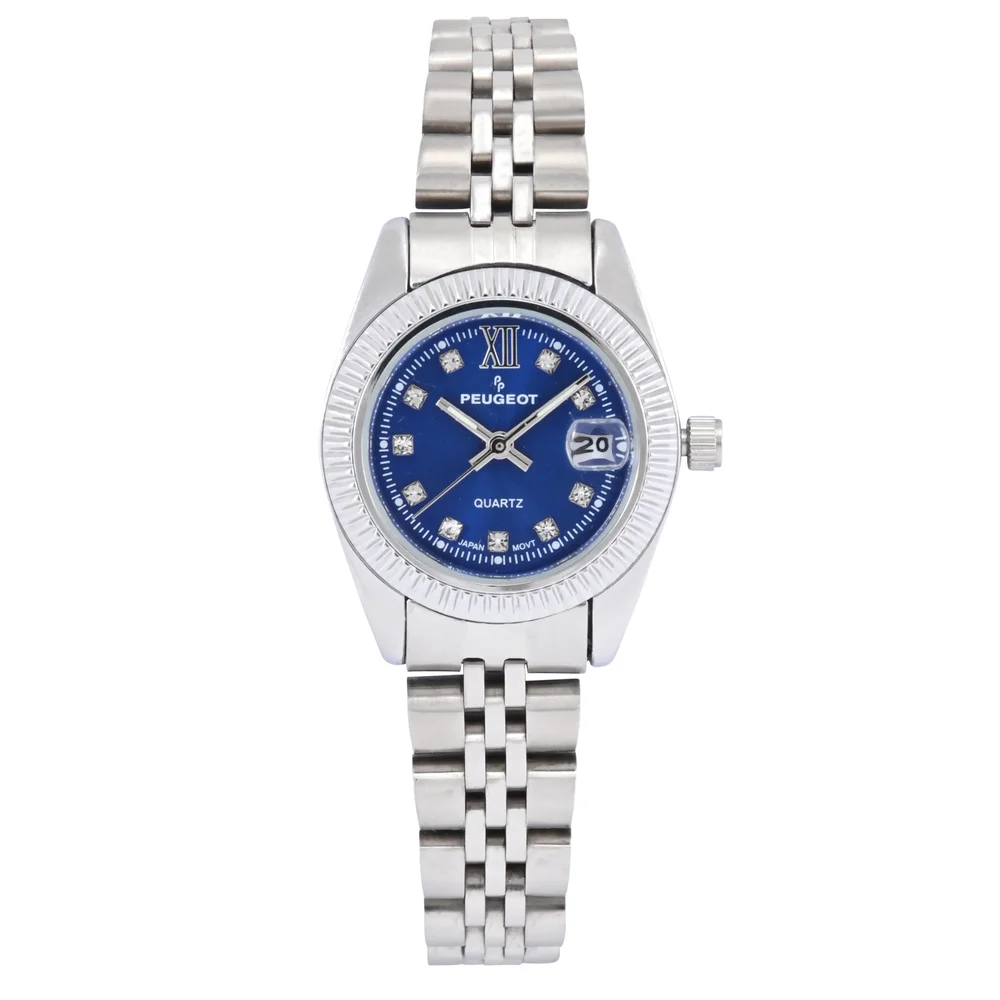 Luxury Small Face Fluted Bezel Bracelet Watch, 25mm