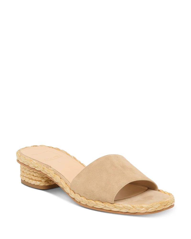 Dixi Suede Espadrille Slide Sandals