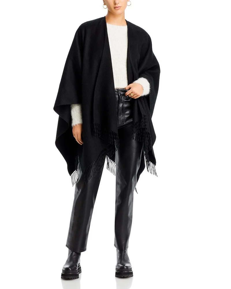 Wool & Cashmere Double Face Cape