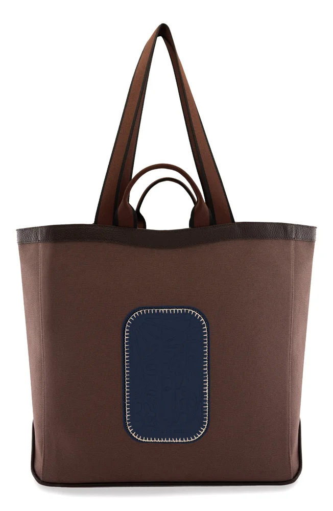 Maison Large Canvas & Leather Tote