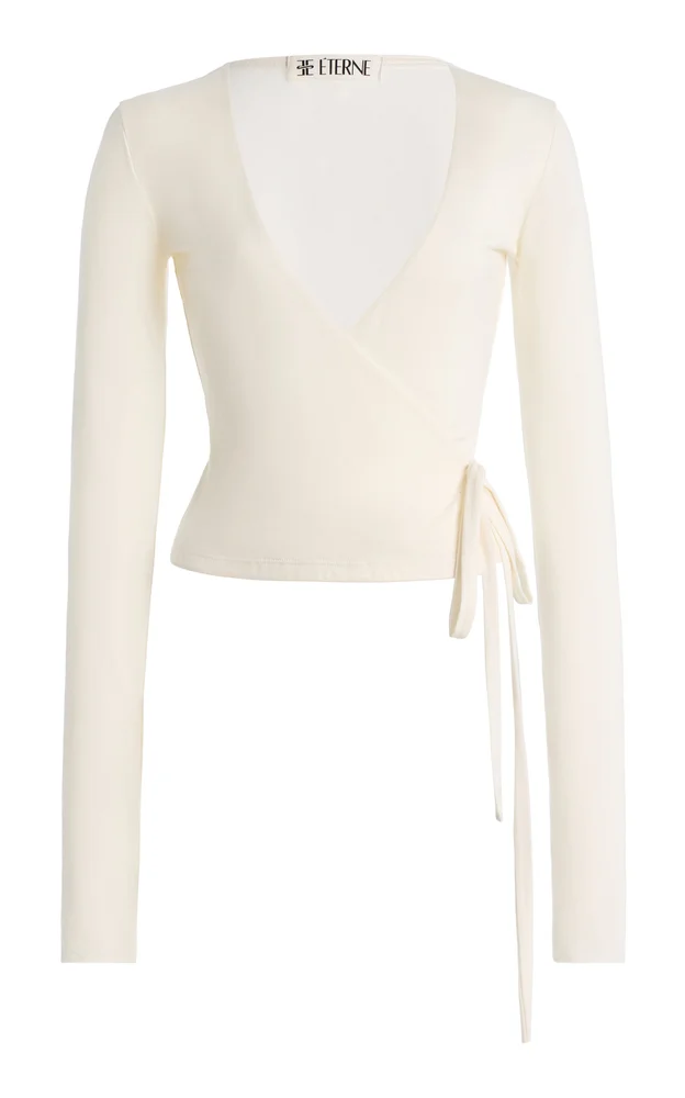 Jersey Wrap Top