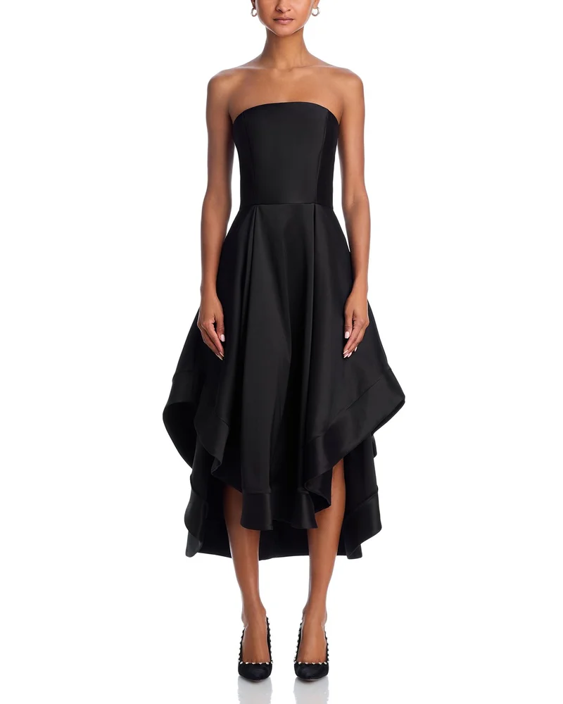 Mikado Strapless Midi Gown - Exclusive