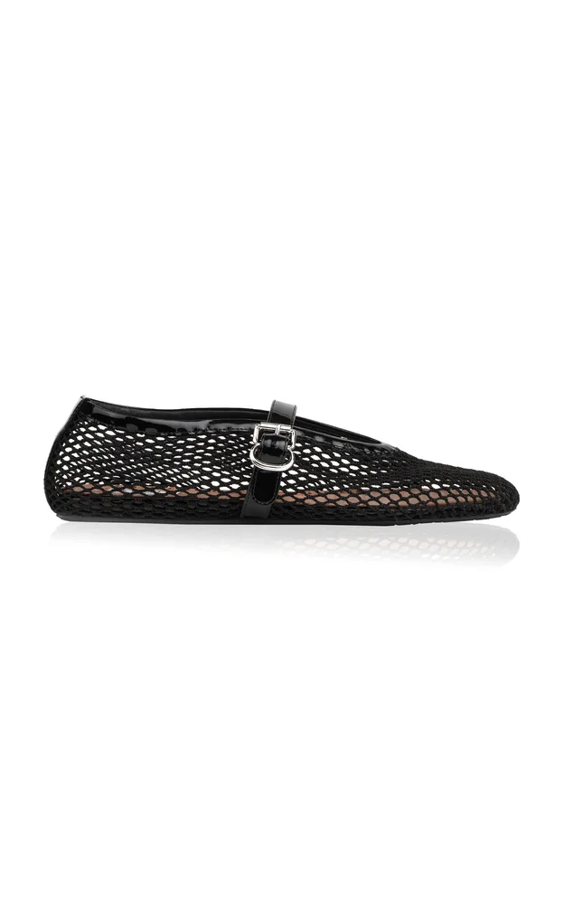 Fishnet Ballet Flats