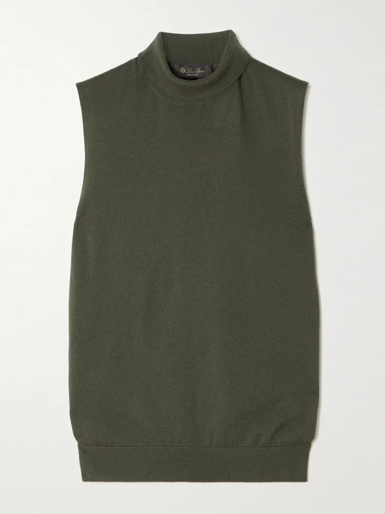 Piuma cashmere turtleneck tank
