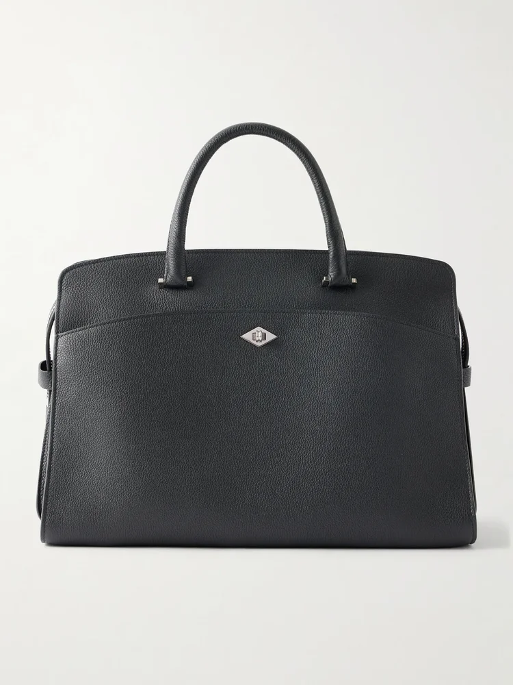 Private Eye textured-leather shoulder bag