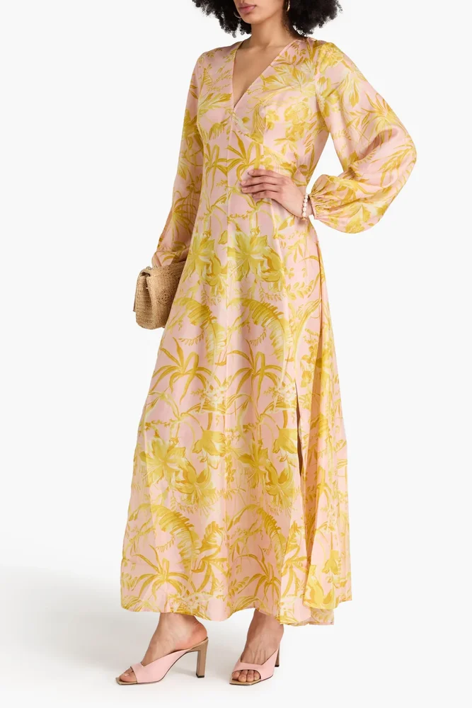 Zimmermann — Floral-Print Silk Maxi Dress