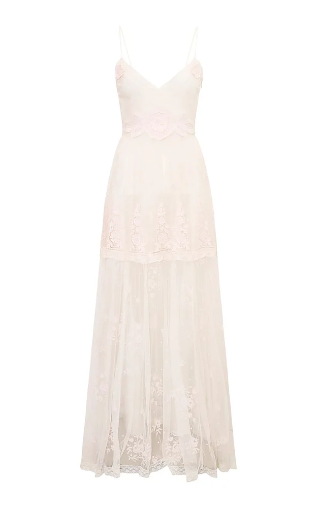 Valmy Embroidered Lace Dress