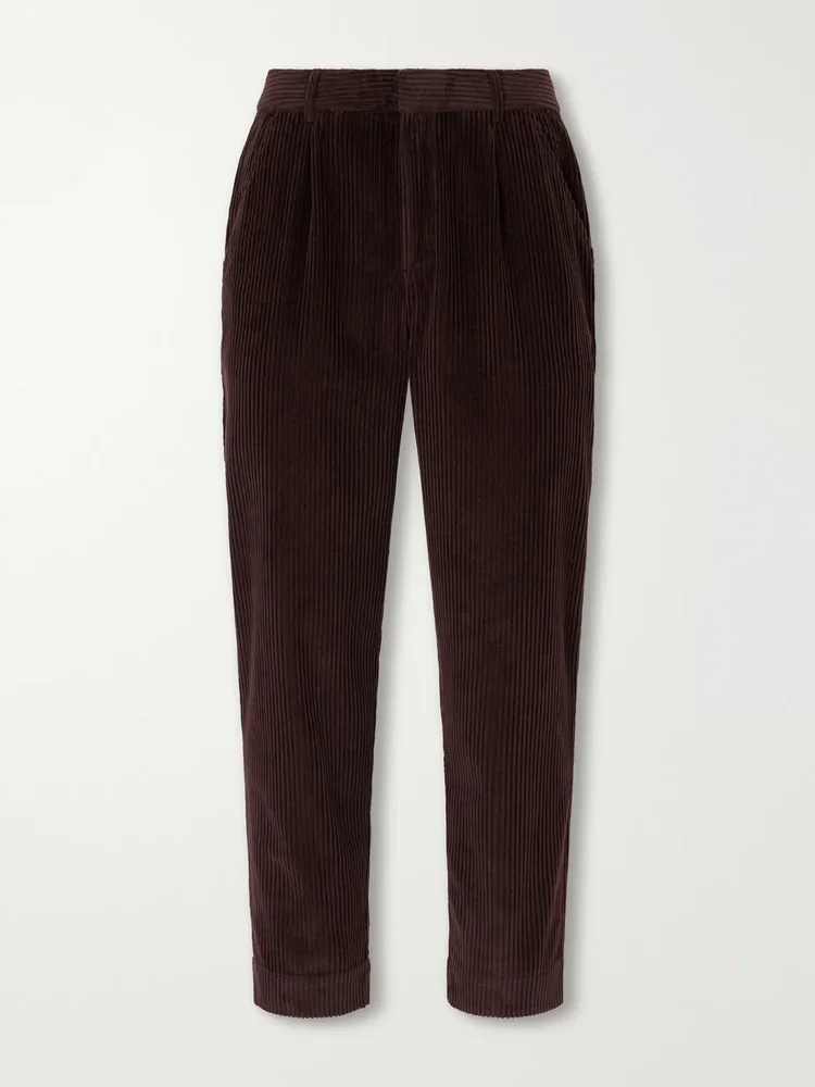 Signal Straight-Leg Cotton-Corduroy Trousers