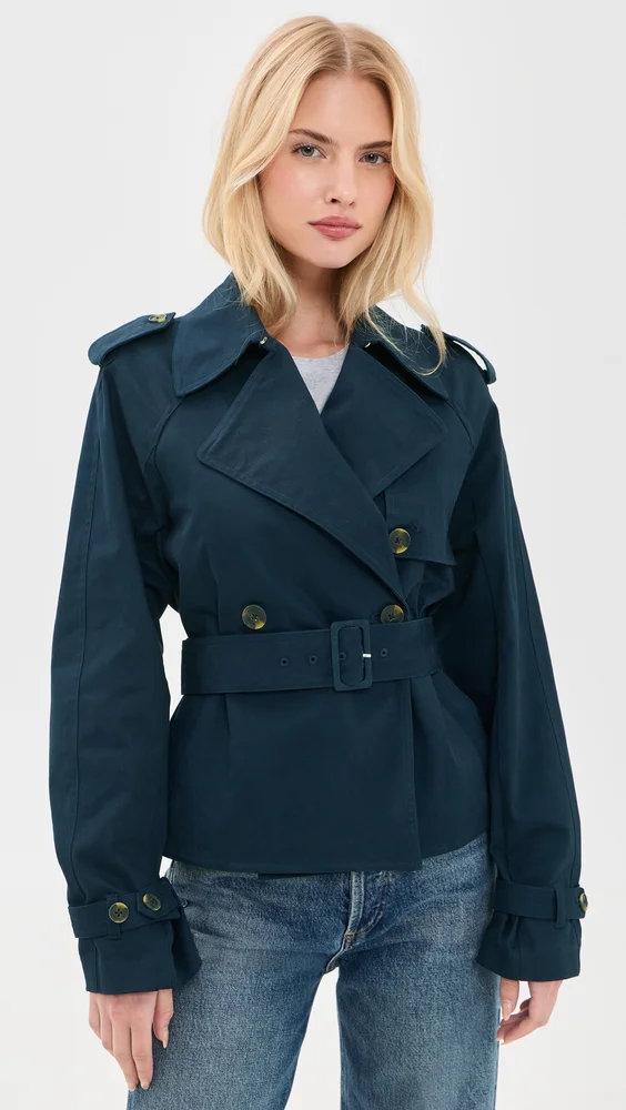 Cropped Trench Jacket