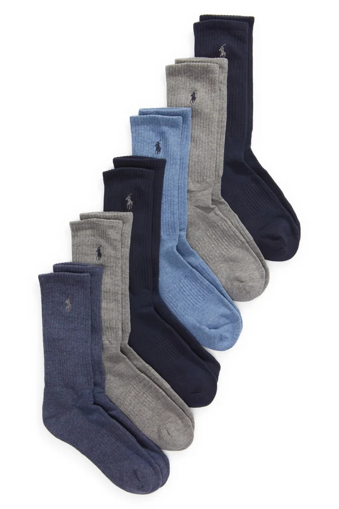 Assorted 6-Pack Crew Socks