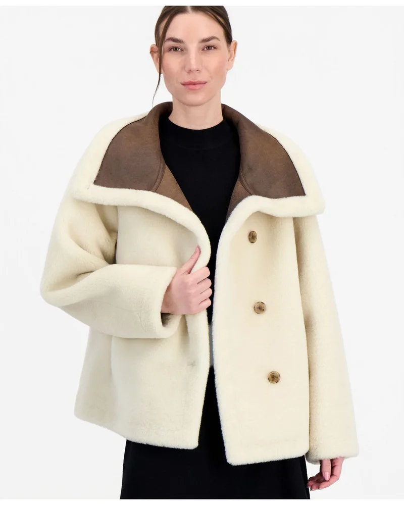 Funnel-Neck Teddy Jacket