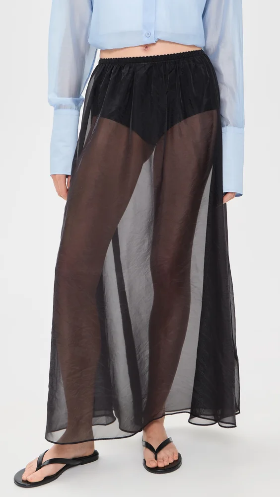 Solara Sheer Midi Skirt