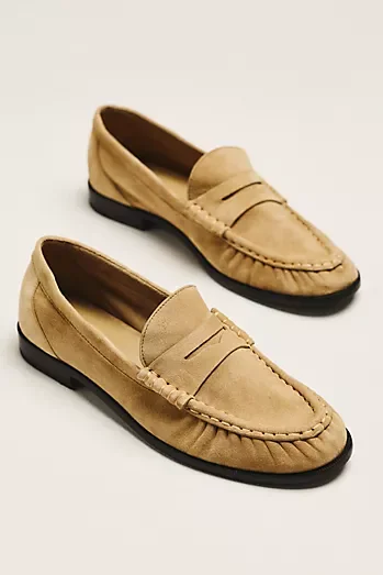 Reformation Francine Ruched Loafers