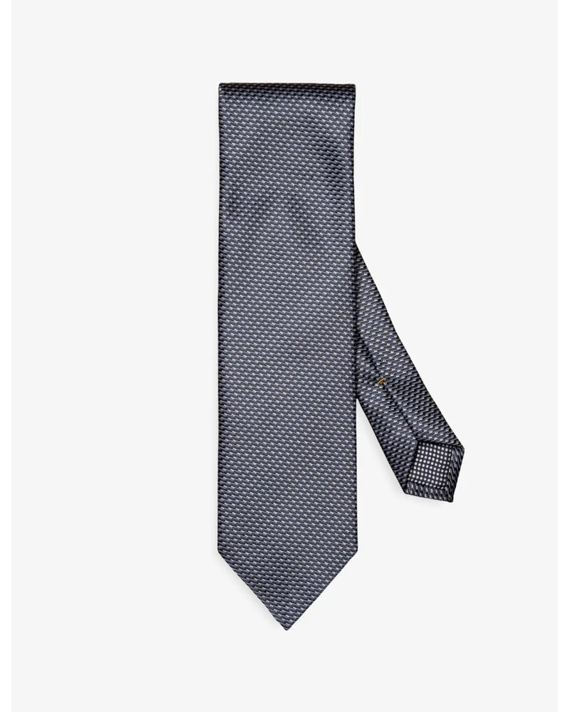 Patterned silk tie