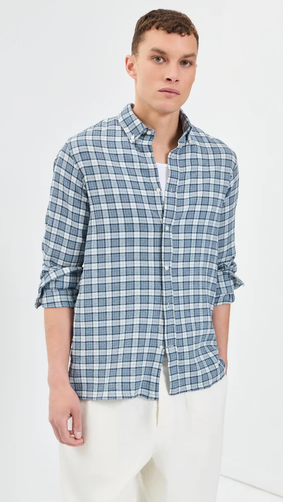Arsene Waffled Button Down Shirt