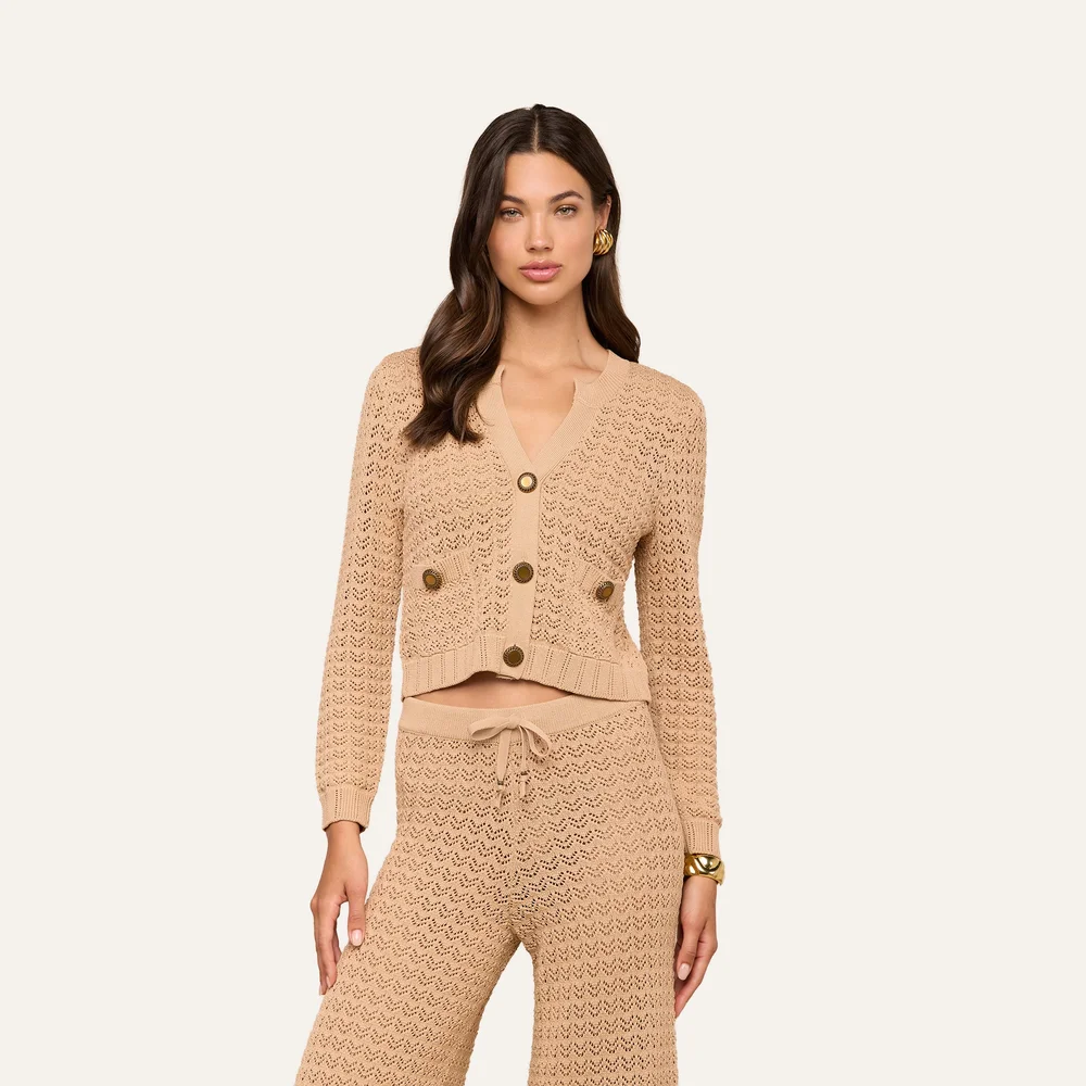Orla Pointelle Knit Cardigan