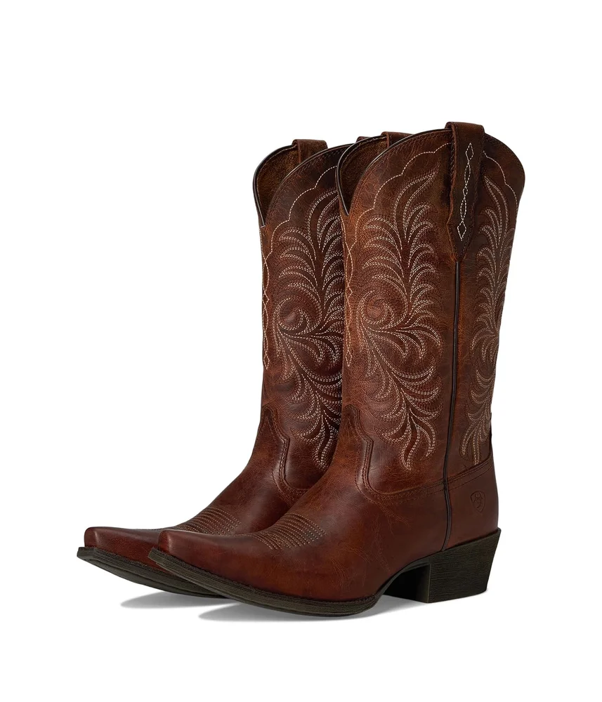 Heritage X Toe StretchFit Western Boots (Rich Oak)