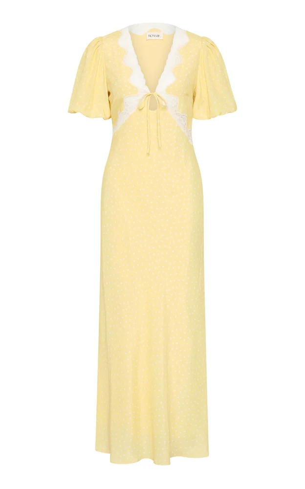 Sunny Lace-Embellished Maxi Dress
