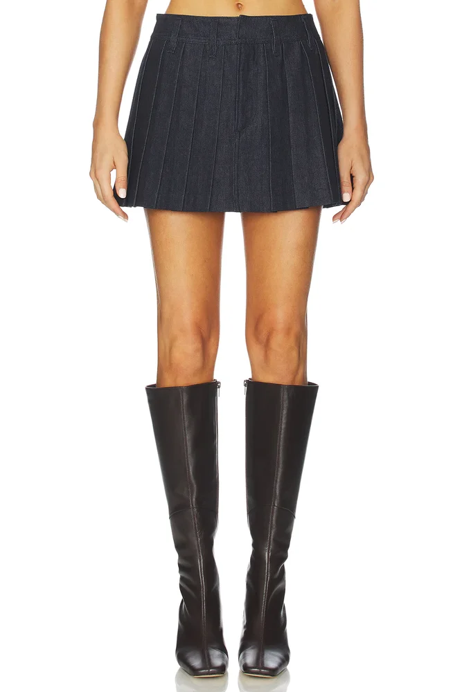 Pleated Mini Skirt