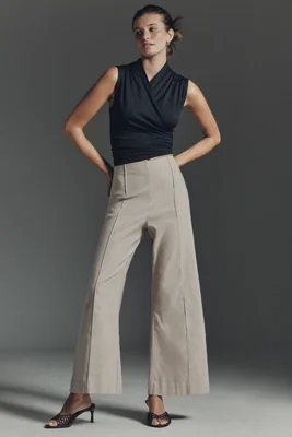 Wide Crop Flare Pants