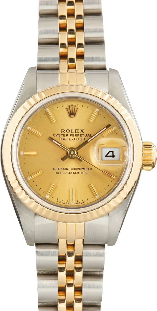 Pre-Owned Lady-Datejust 26 Ref 69173 Steel and Gold