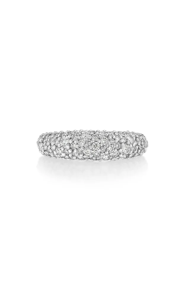 Diamond Dome Pinky Ring Two-Tone