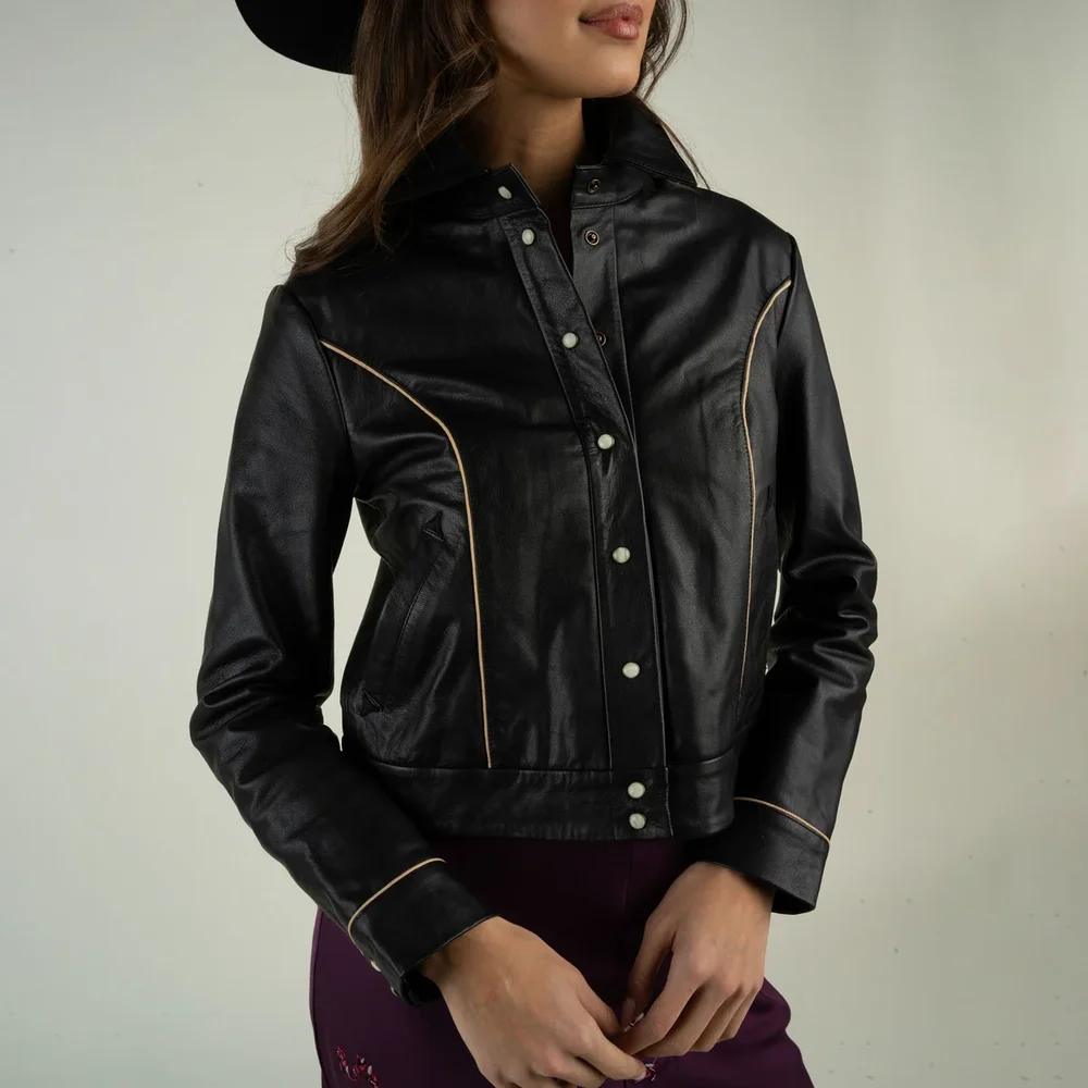 Frontera Jacket - Black Leather
