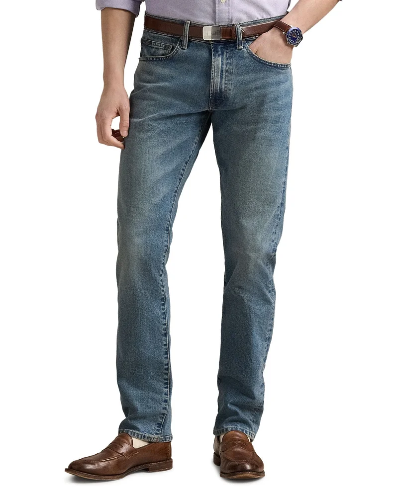 Varick Slim Straight Jean in Blue