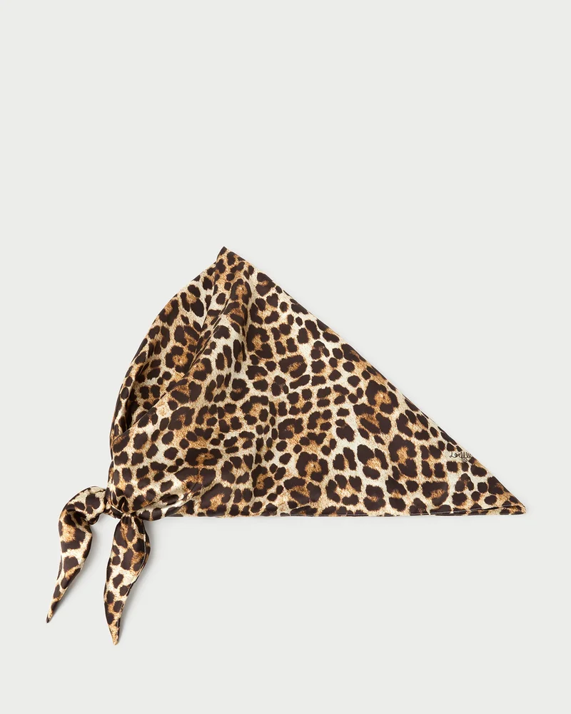 Trina Leopard Silk Scarf