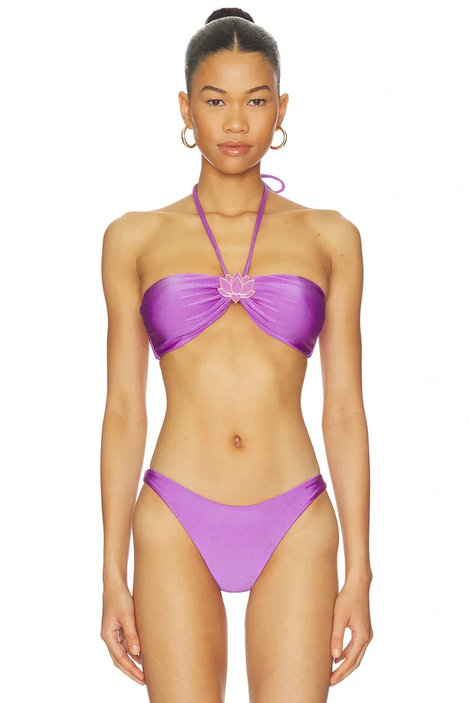 Aurora Lotus Buckle Bikini Top