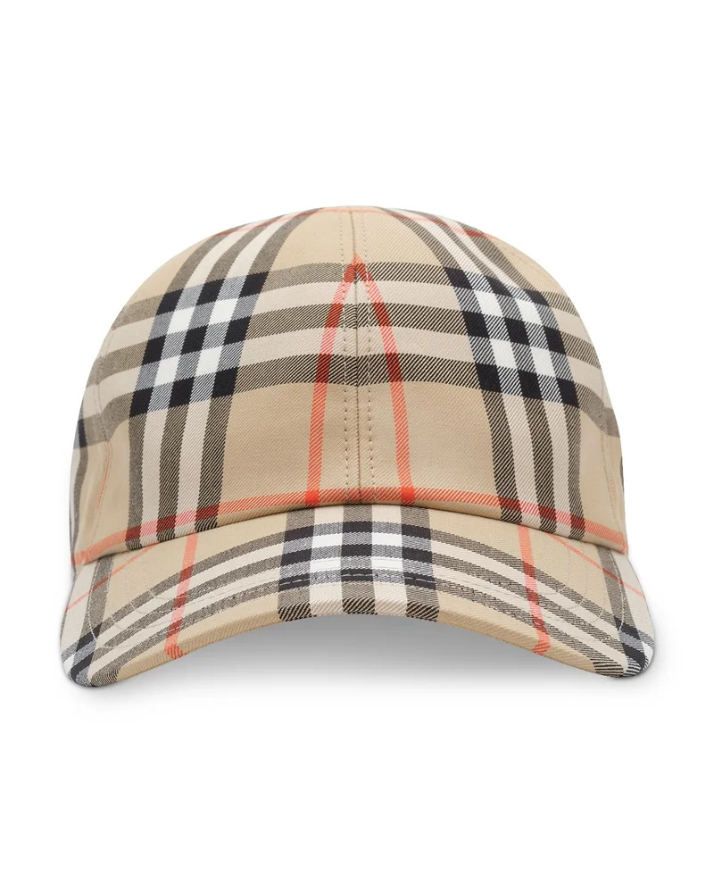 Check Cotton Baseball Cap