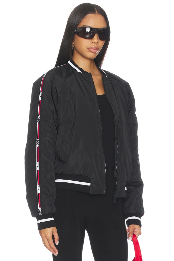Logo Tape Nylon Bomber