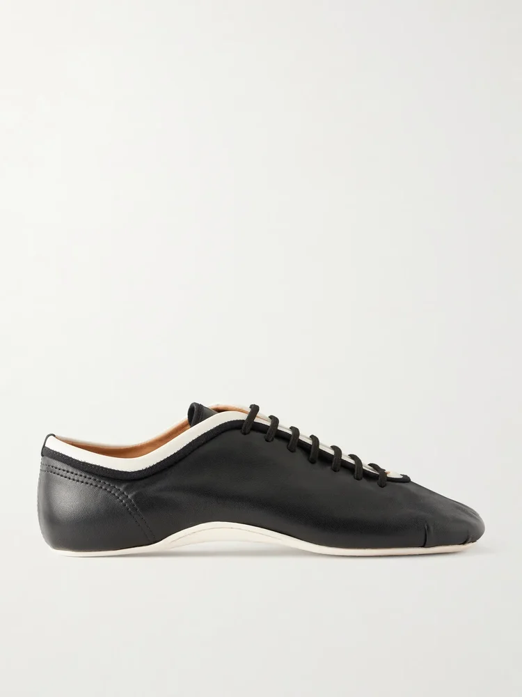 Leather sneakers