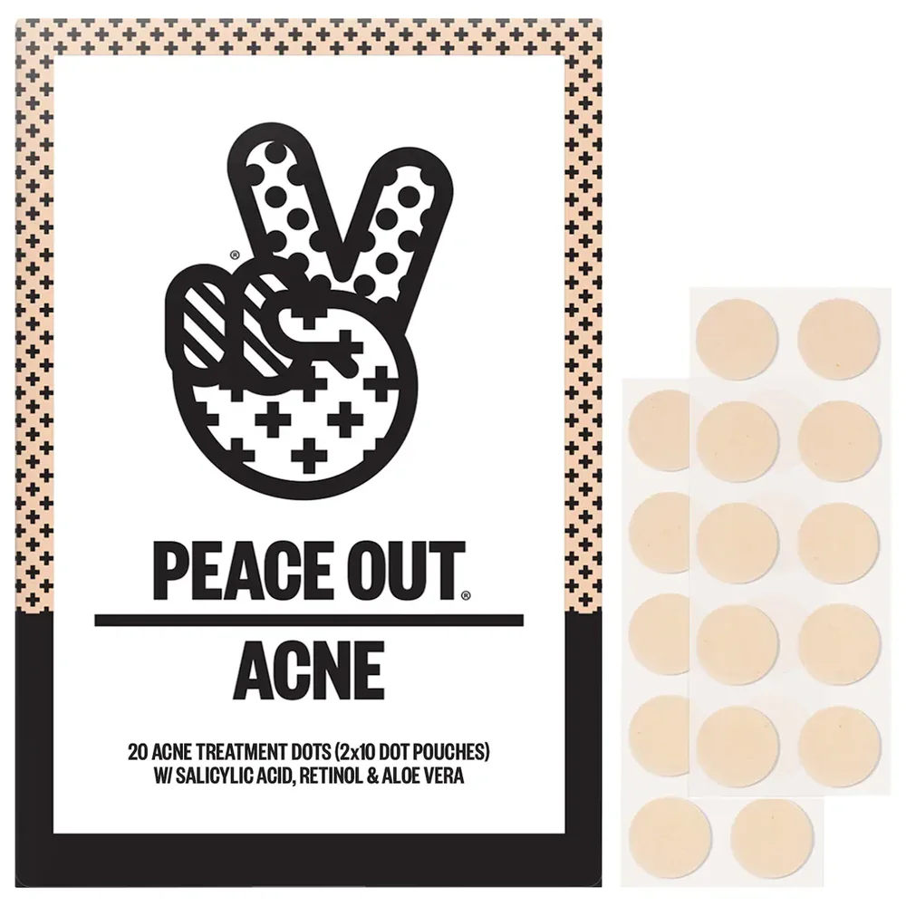 Salicylic Acid & Hydrocolloid Acne Treatment Pimple Patches in 20 Healing Dots