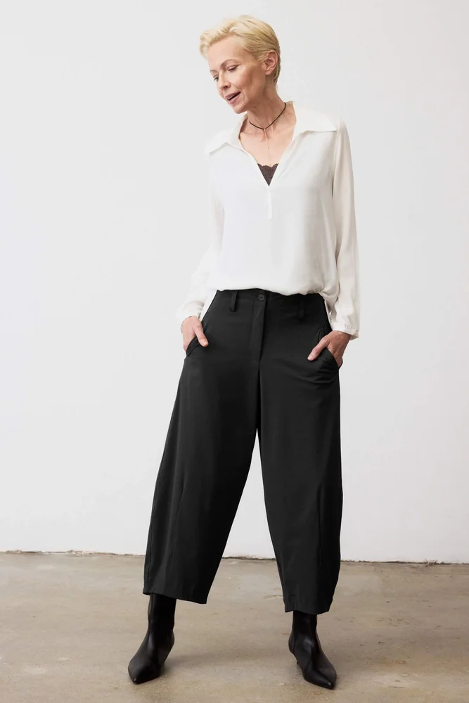 Carefree Wide Leg Pants, Black