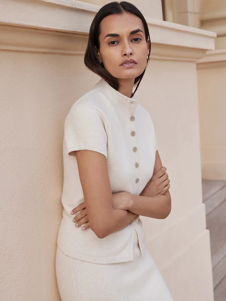 Emmy Cardigan in Oatmeal Melange