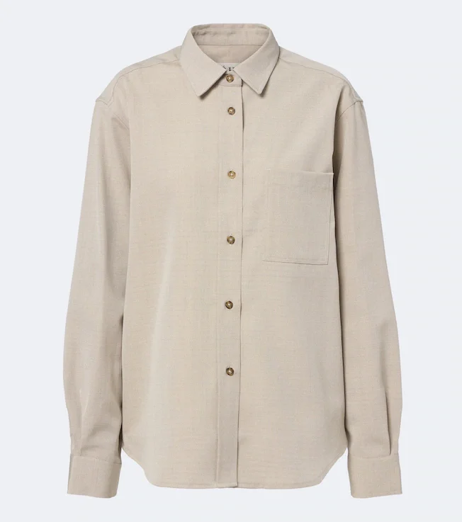 Wool and silk shirt