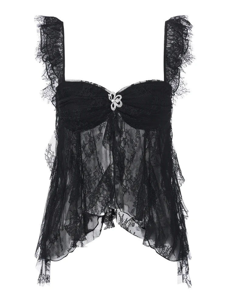Faye Lace Black Top