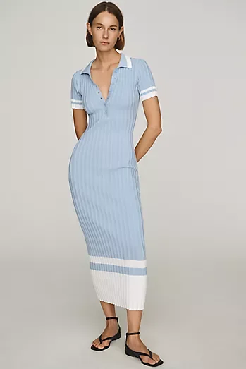 En Saison Slim Sweater Midi Dress