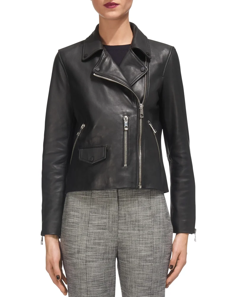 Agnes Leather Moto Jacket