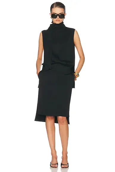 Noa Mock Neck Sleeveless Dress