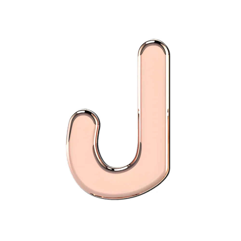 Slider Solid Letter J Charm