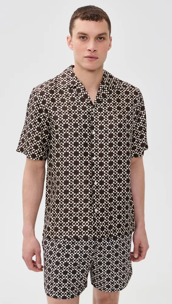 Casper Printed Silk Shirt
